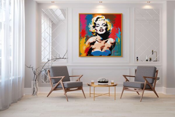 Mary celebrities acrylic 40x40 by Sam Schwartz room