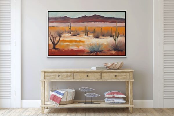 Sun View landscape acrylic 70x40 by Sam Schwartz room