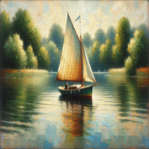 Tac boats acrylic 40x40 by Sam Schwartz scaled