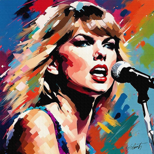 Tay celebrities acrylic 40x40 by Sam Schwartz