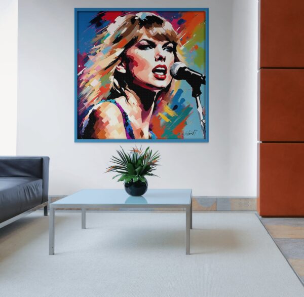 Tay celebrities acrylic 40x40 by Sam Schwartz room