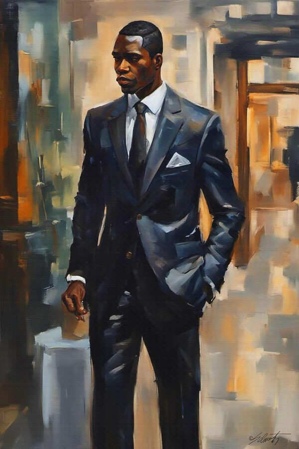 Clothes Male Model2 20x30 acrylic by Sam Schwartz