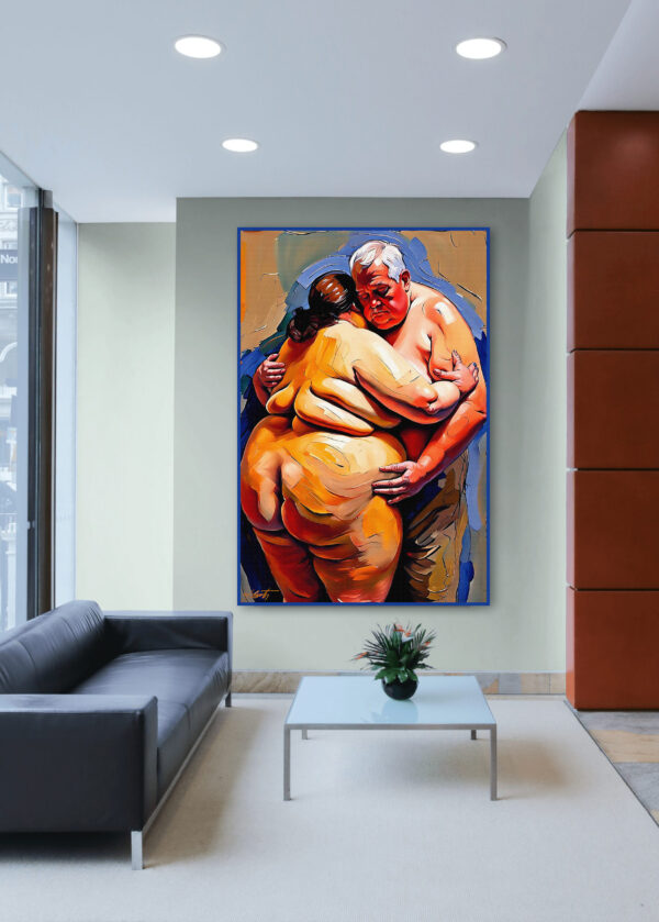 Large Couples2 20x30 acrylic by Sam Schwartz room