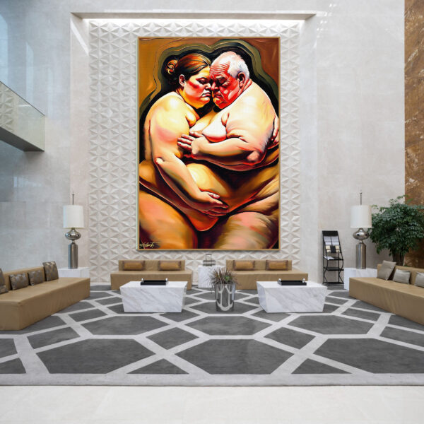 Large Couples4 20x30 acrylic by Sam Schwartz room