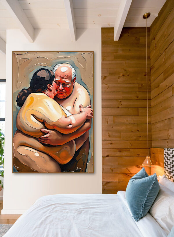 Large Couples8 20x30 acrylic by Sam Schwartz room