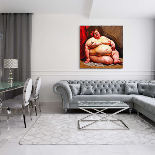 Large Women4 24x24 acrylic by Sam Schwartz room