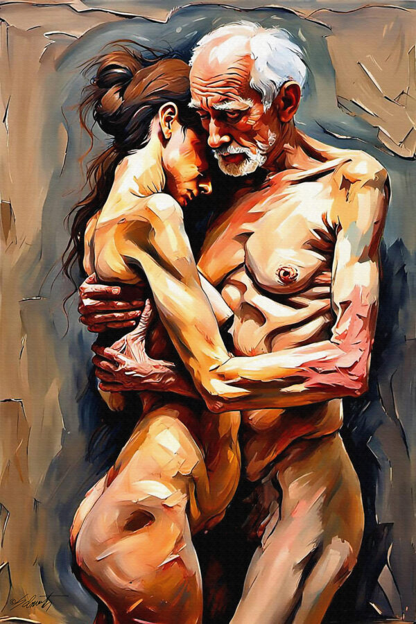 Thin Couples3 20x30 acrylic by Sam Schwartz