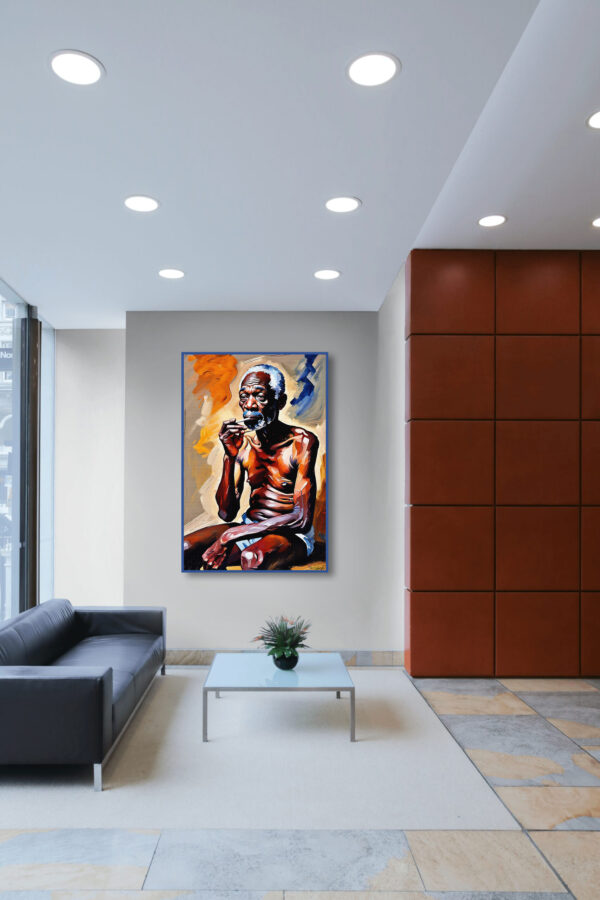 Thin Man1 20x30 acrylic by Sam Schwartz room