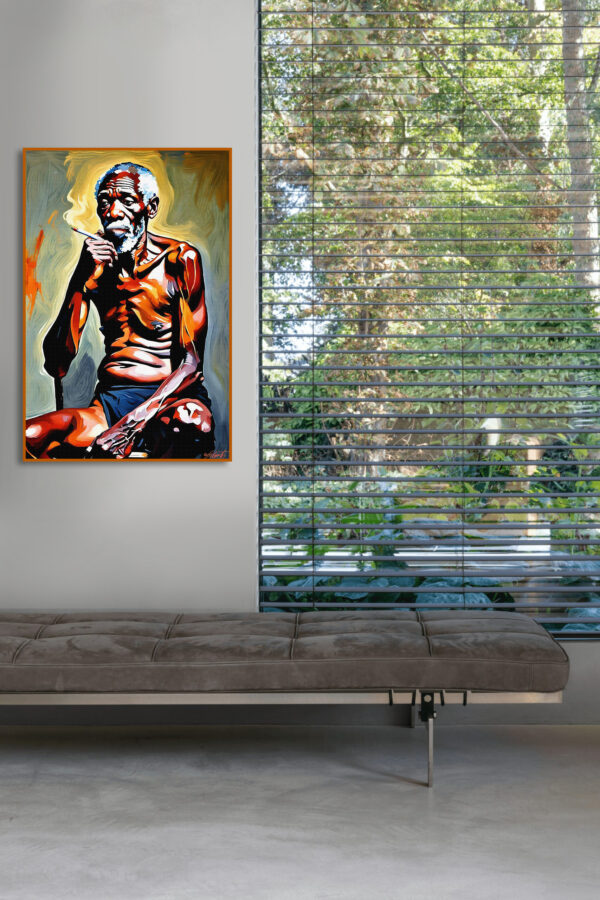 Thin Man2 20x30 acrylic by Sam Schwartz room