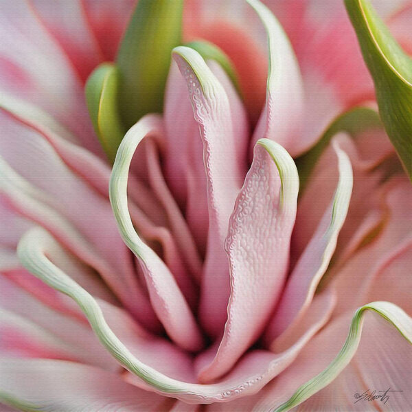 flower13 24x24 acrylic by Sam Schwartz