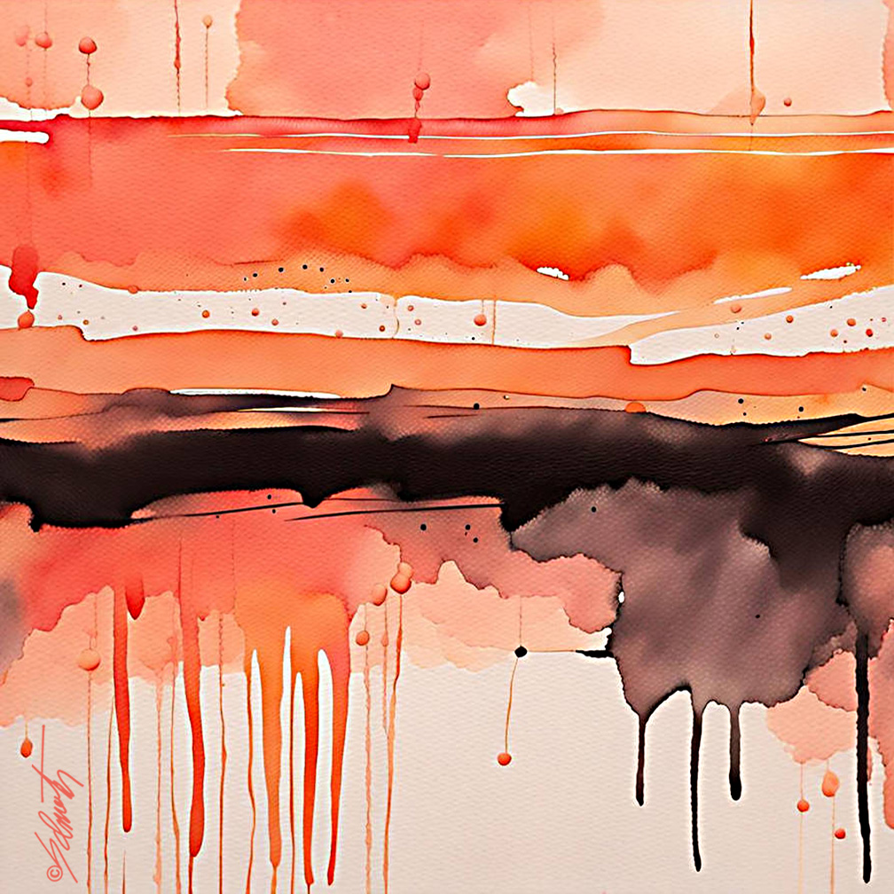 Arizona Watercolor 24x24 by Sam Schwartz