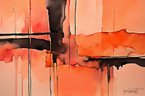 Control Watercolor 30x20 by Sam Schwartz