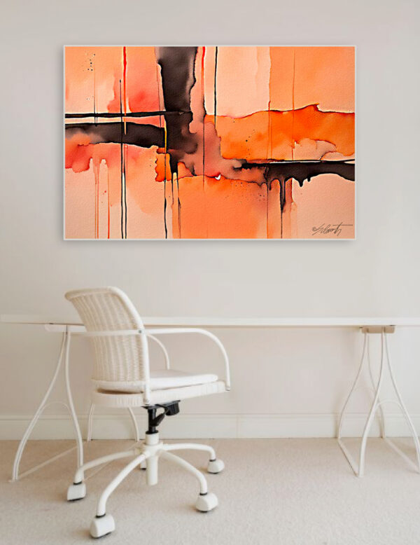 Control Watercolor 30x20 by Sam Schwartz room