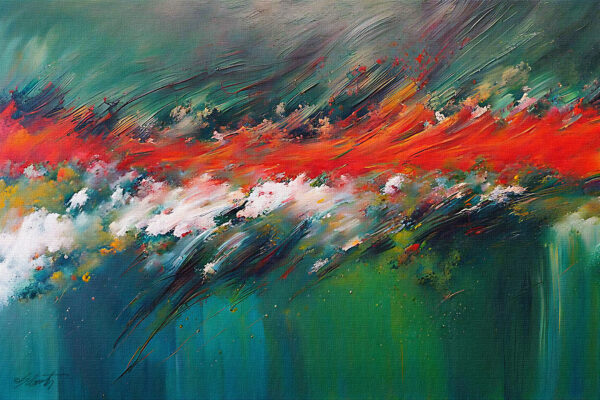 Fire Storm Acrylic 30x20 by Sam Schwartz