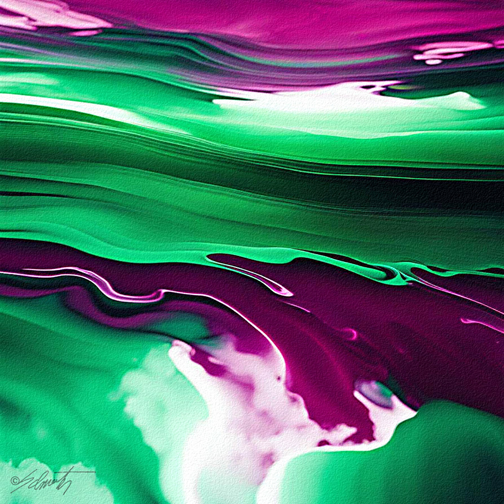 Fluid Watercolor 24x24 by Sam Schwartz