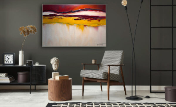 Golden Valley Acrylic 30x20 by Sam Schwartz room