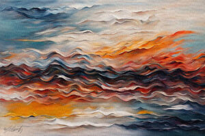 Horizon Acrylic 30x20 by Sam Schwartz