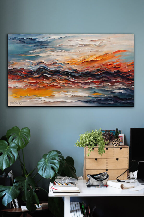 Horizon Acrylic 30x20 by Sam Schwartz room