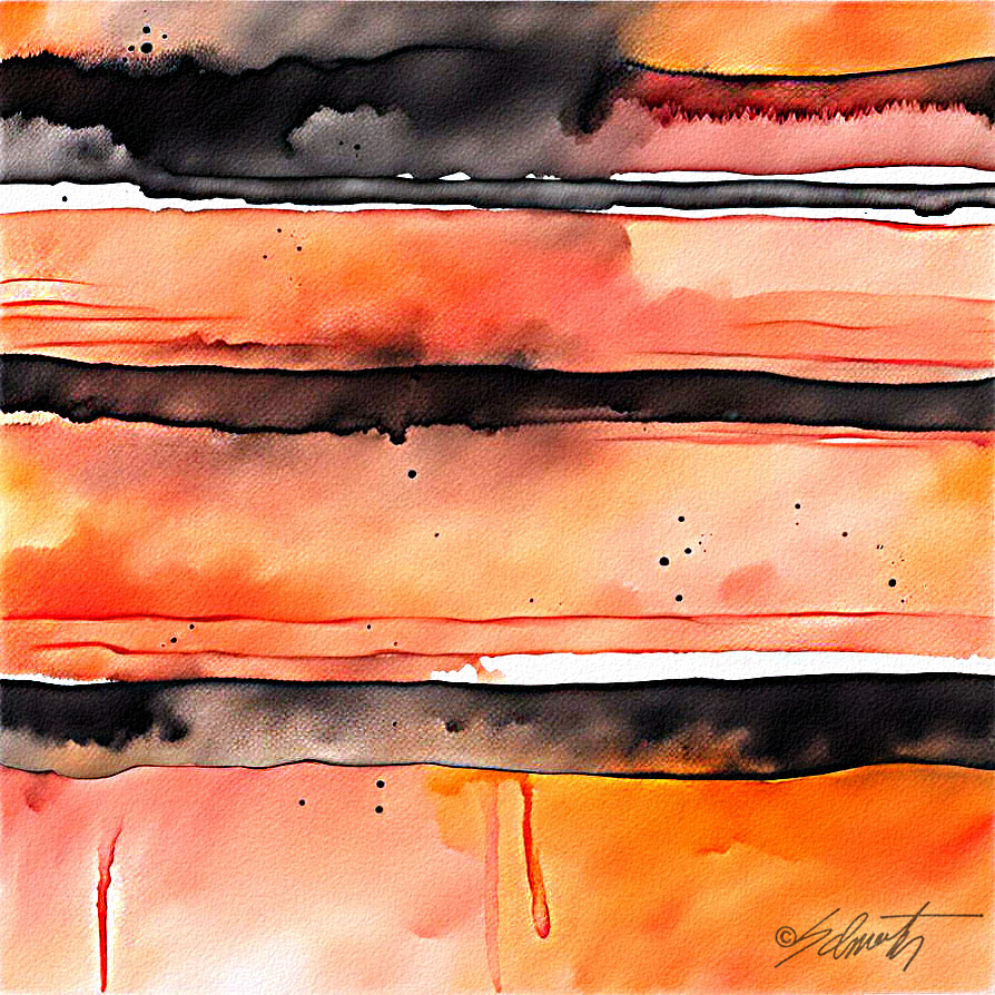 Layer Cake Watercolor 24x24 by Sam Schwartz