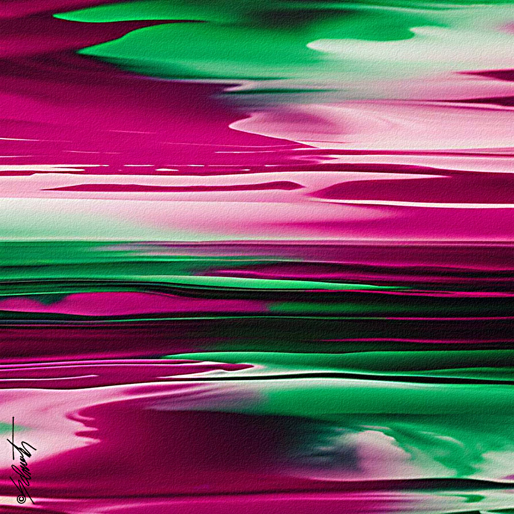Magenta Tide Watercolor 24x24 by Sam Schwartz