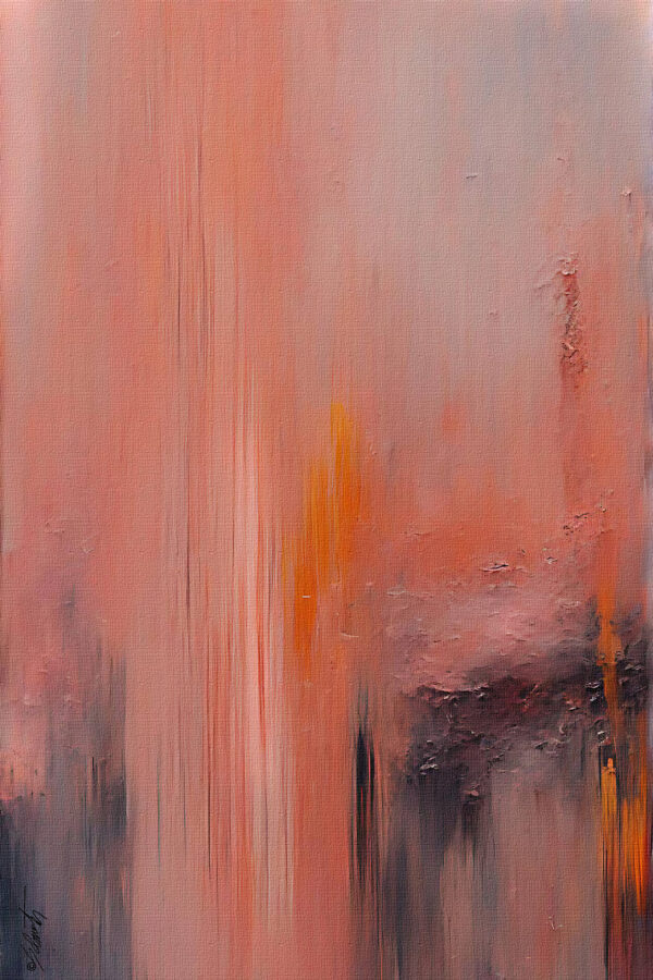 Orange Rock Wall Acrylic 20x30 by Sam Schwartz