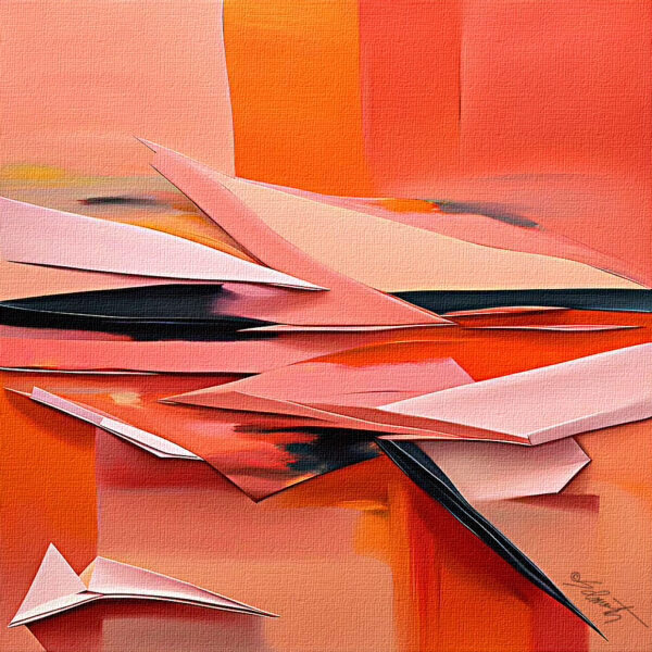 Orangecicle Acrylic 24x24 by Sam Schwartz