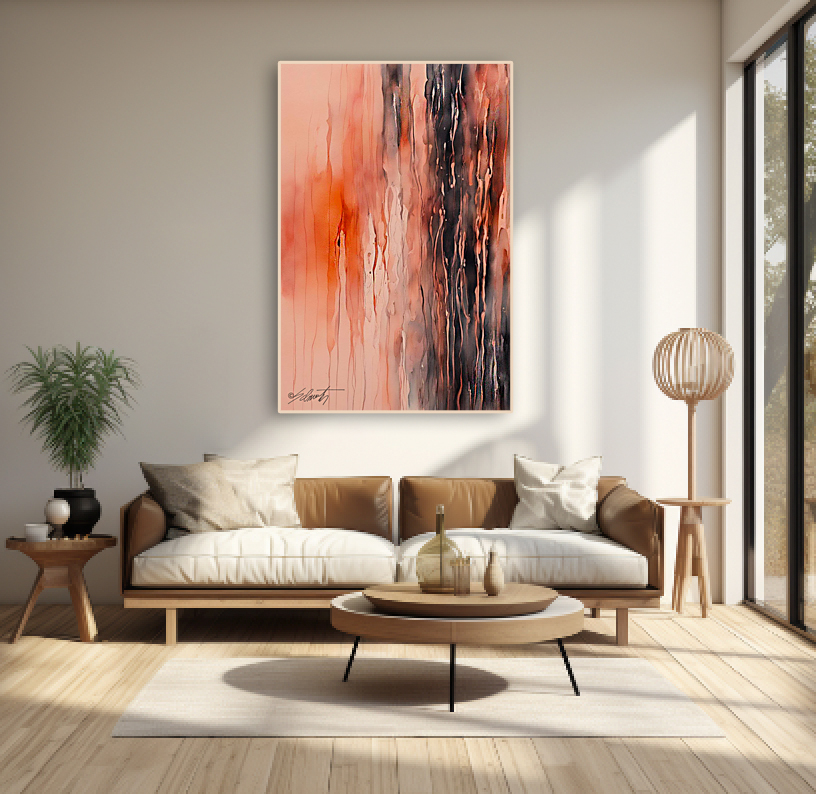 Shower Door Watercolor 20x30 By Sam Schwartz room