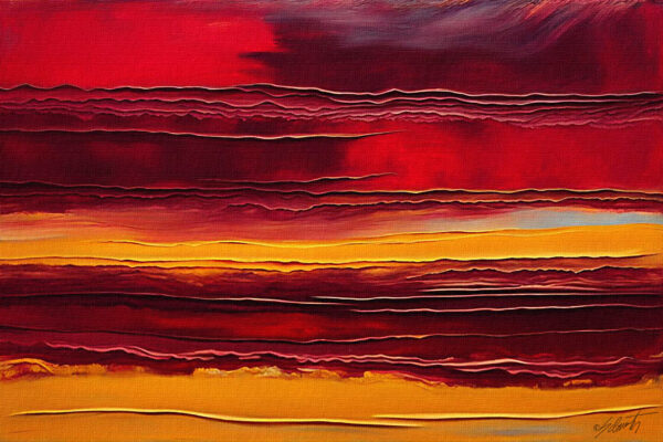 Stormy Sky Acrylic 30x20 by Sam Schwartz