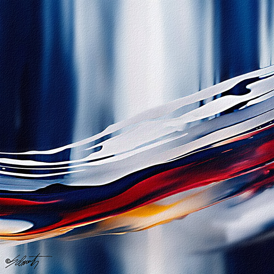 Streaks Watercolor 24x24 by Sam Schwartz