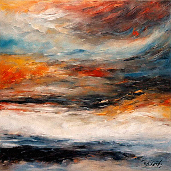 Sunset Acrylic 24x24 by Sam Schwartz