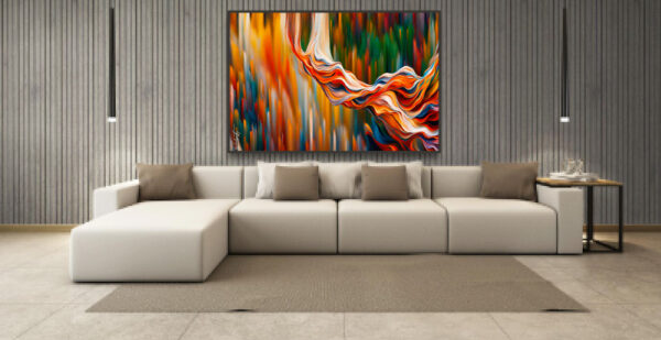 Trumpet Acrylic 30x20 by Sam Schwartz room