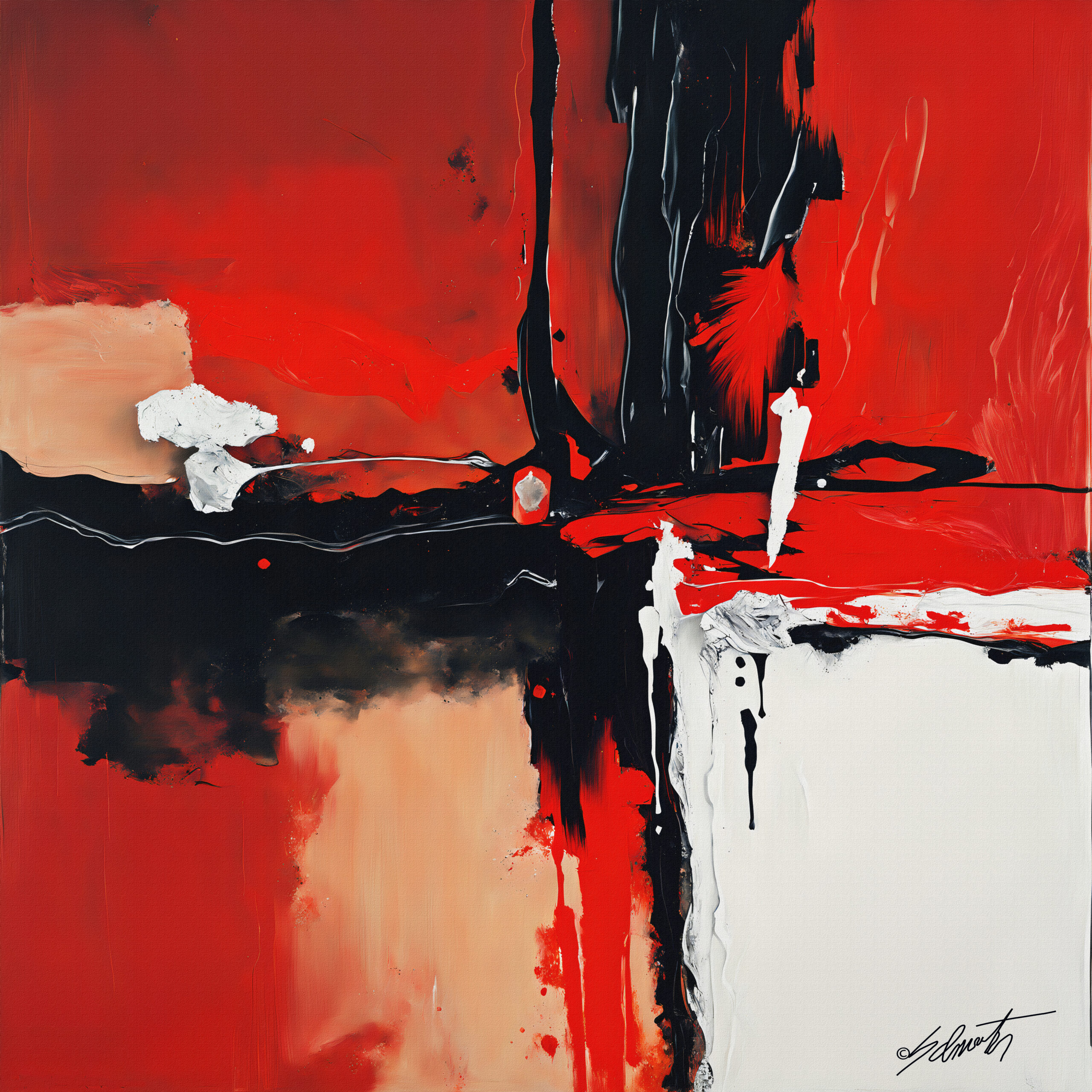 an oil painting of an dynamic angled abstract pai by drsammy052301 dky269a