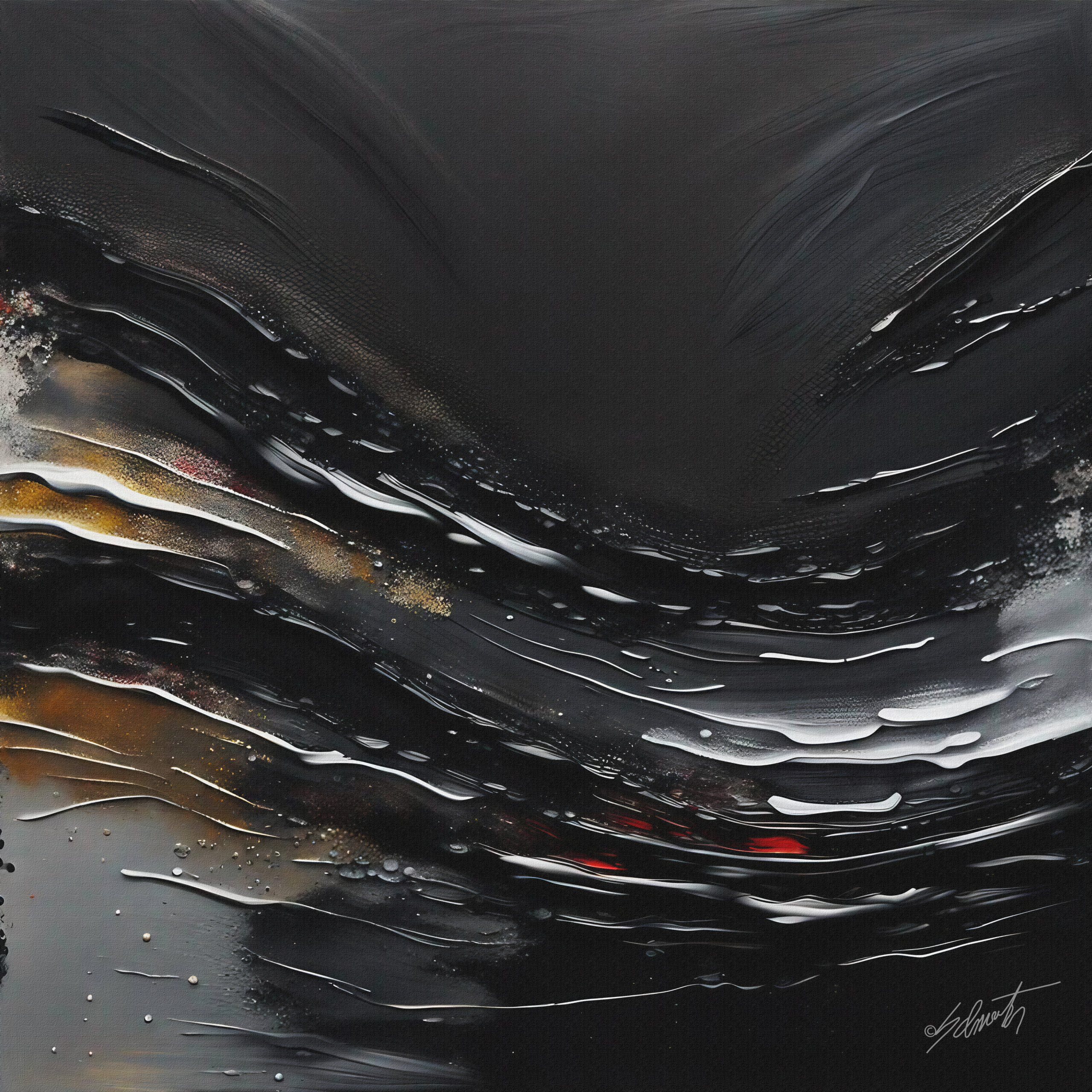 zoom in on a modern dark abstract oil painting bas by drsammy052301 dh7qtep pre