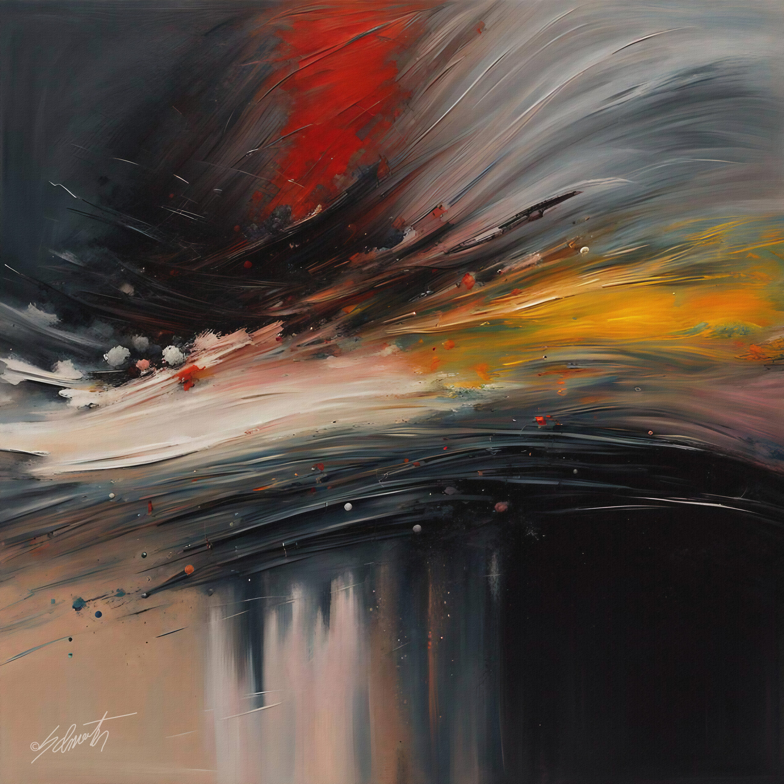 zoom in on a modern dark abstract oil painting bas by drsammy052301 dh7qvok pre