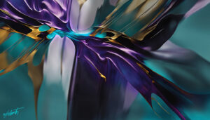 completed abstract 1b purple teal gold